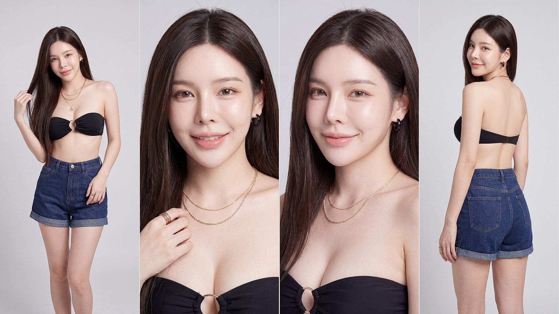 Beach Swim · L2-black-bikini