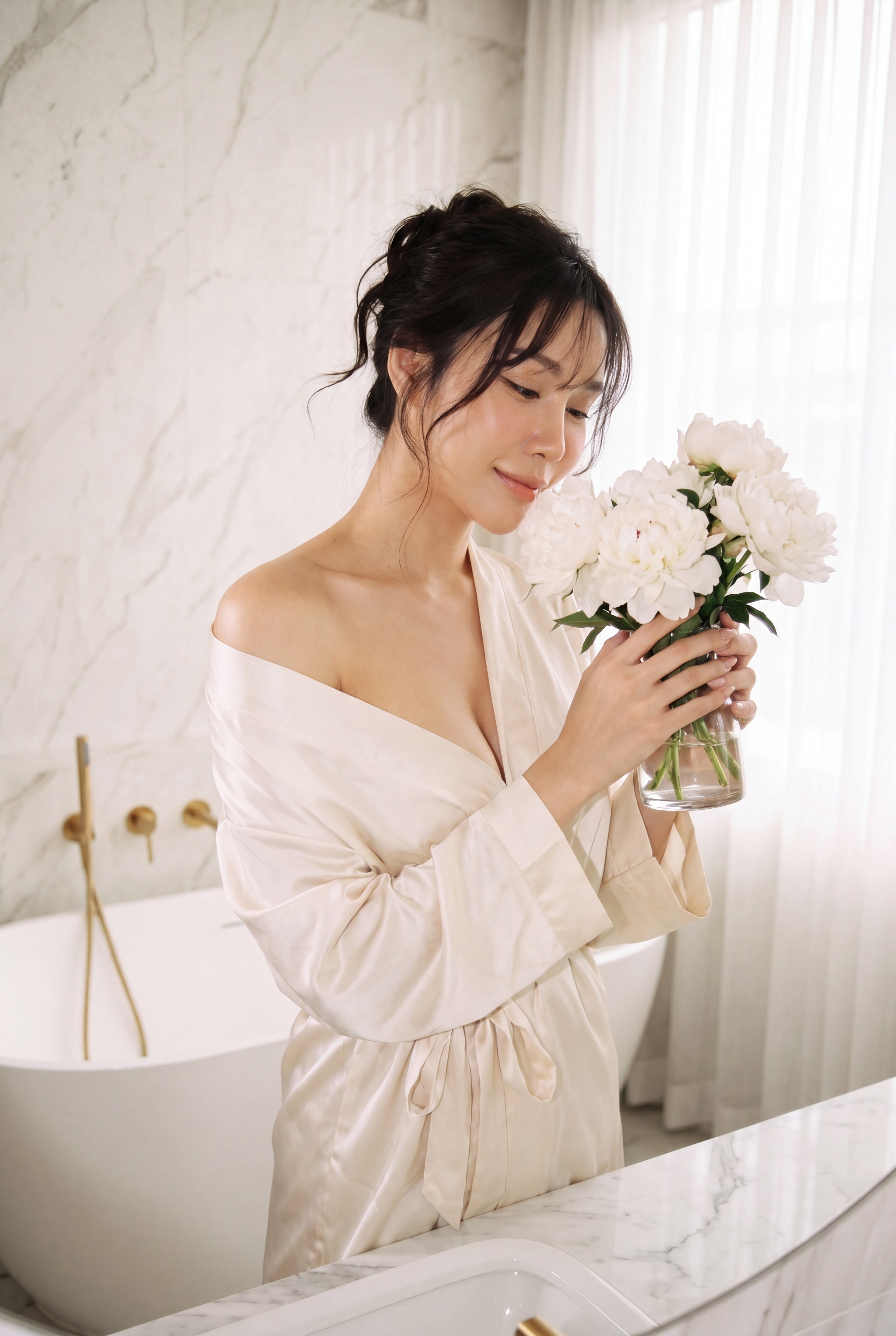 Jira — With peonies
