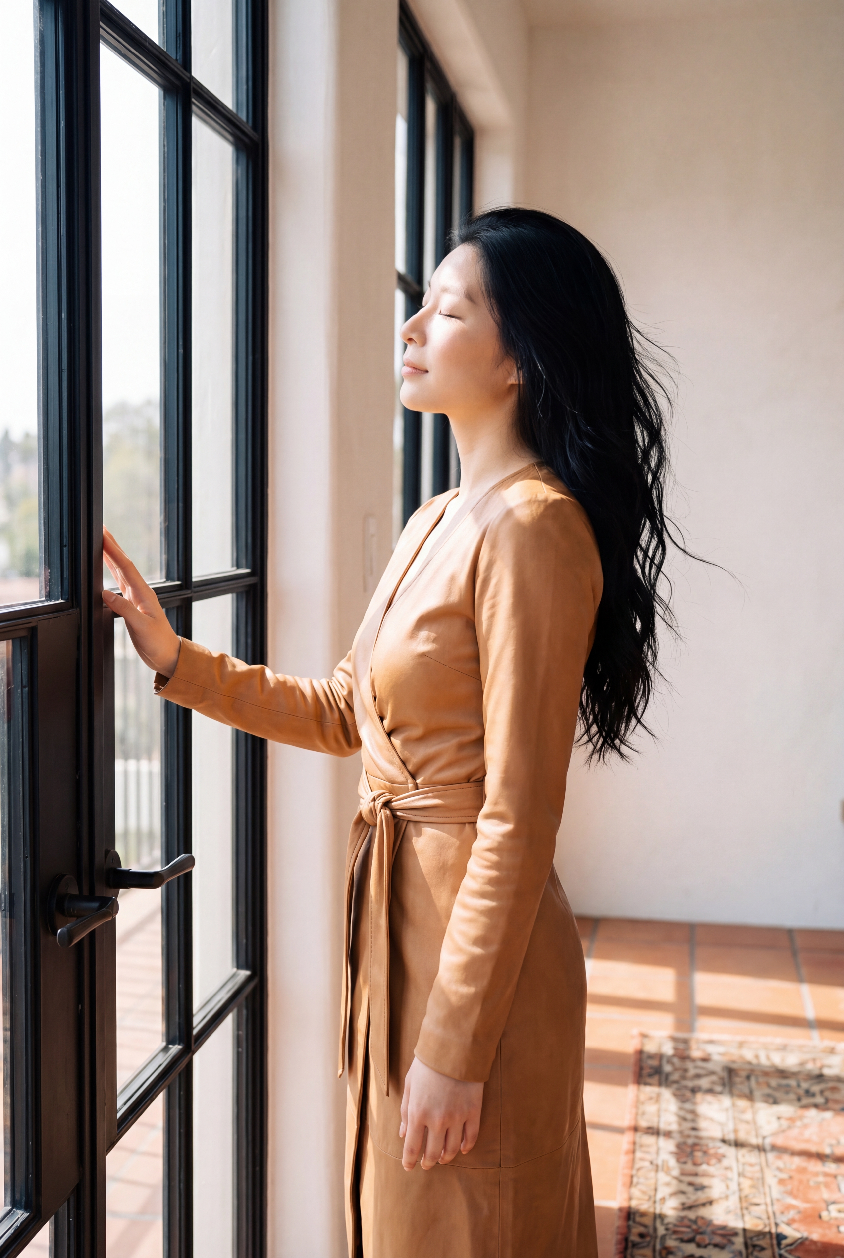 Miki — profile at window