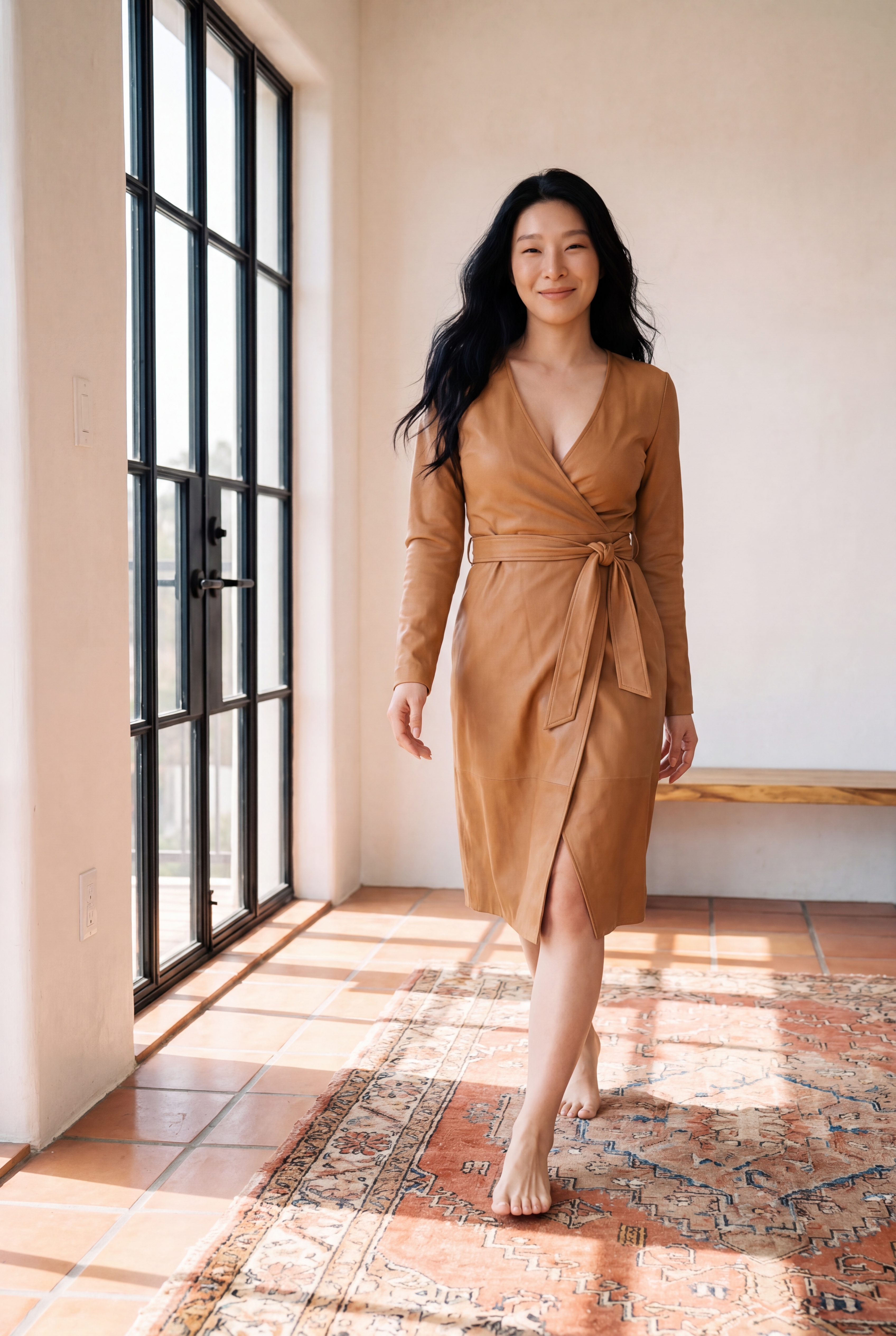 Miki — walking toward camera