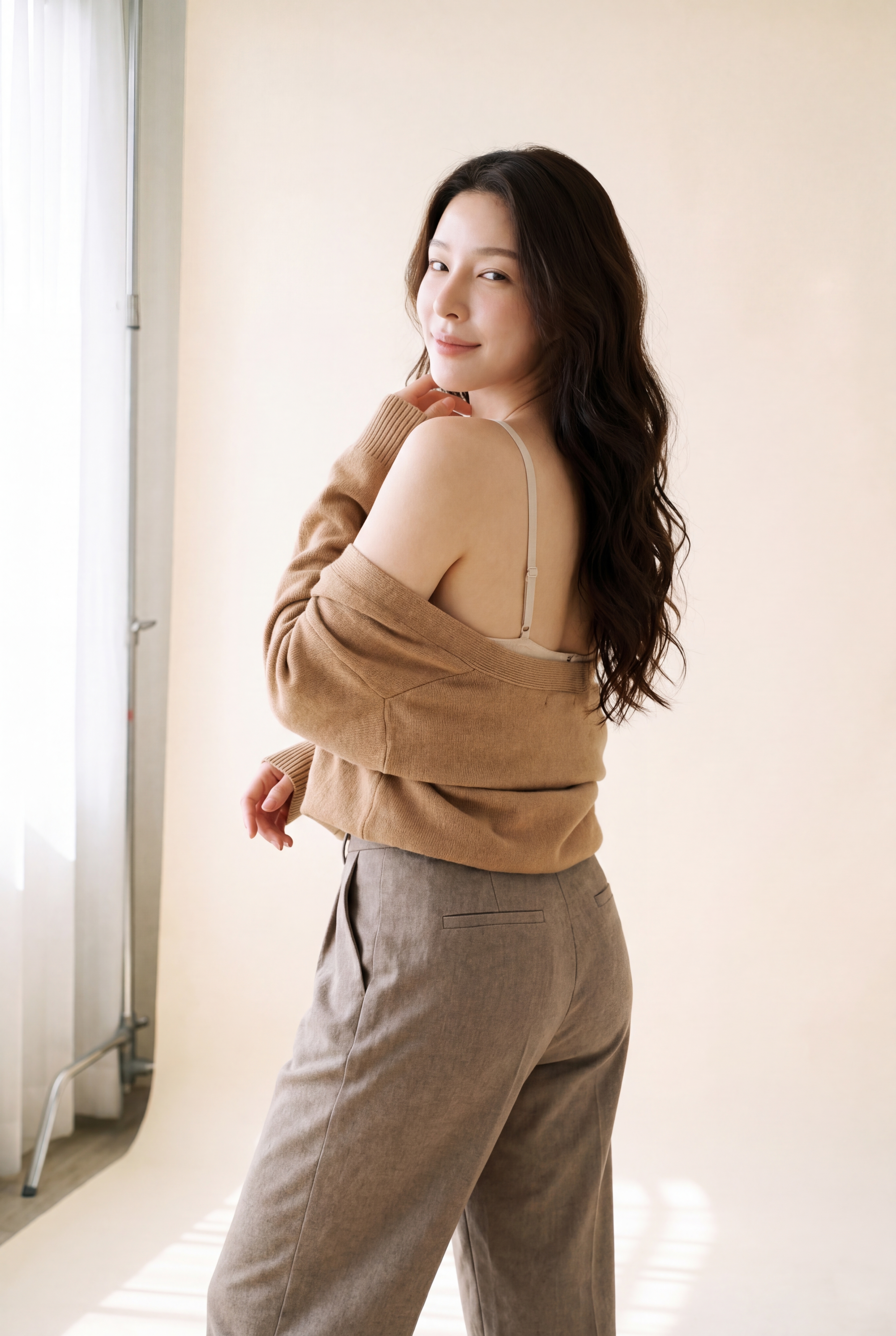 Mila — over the shoulder